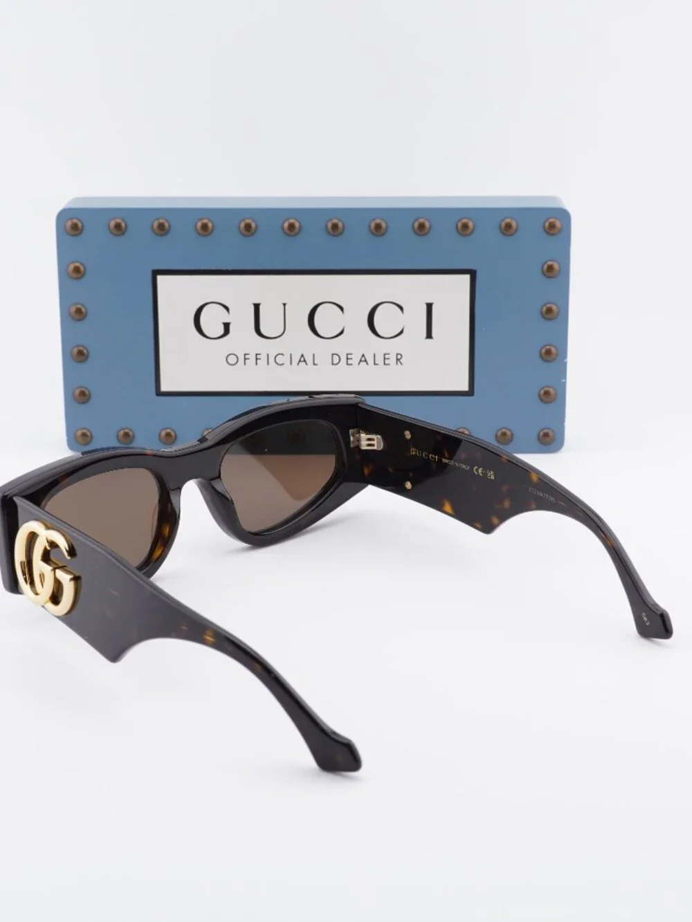 Gucci GG1754S 002 Women Square Sunglasses - Havana / Brown